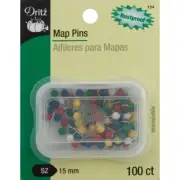 Dritz 134 Map Pins-15mm 100/Pkg