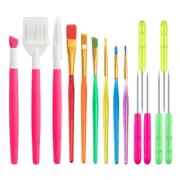 15-Pcs Set Exhaust Needle Carving Knife Hook Line Drawing Brush for Bakeware