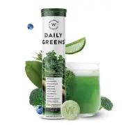 Wellbeing Nutrition Daily Greens Wholefood (15 Effervescent Tablets) Superfoods,