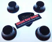 Gibson Les Paul Knobs Voo Doo Set Black Red Guitar Parts SG Firebird ES Custom