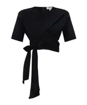 Alaïa Bow Embellished Backless Top FR36,FR38 black
