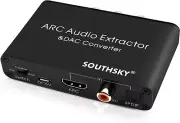 192KHz DAC Converter,Digital to Analog L/R RCA Adapter,HDMI ARC Audio Extract...