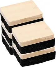 FUNNETOYU 5Pcs Whiteboard Erasers Felt Chalkboard Cleaners for Classrooms Offices Home Use Dust Removal Wooden Construction for Safe Use