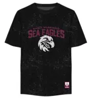 Manly Sea Eagles NRL COTTON-ON Adults Washed T-Shirt by Sporting House