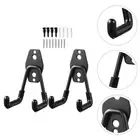 2 Pcs Metal Hook Garden Tool Storage Organizer Garage Organization Hooks