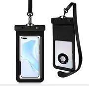 JoniSerl Universal Case Waterproof Phone Pouch,Dry Cellphone Bag Compatible for iPhone 15 Pro Max 14 13 12 11 Pro Max XS Max XR X 8 7 6 SE S,Galaxy S23 S22 Ultra S21 S20,Up to 7.0",2Pack