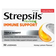 Strepsils Heralb Immune Honny Lemon Lozenges 32