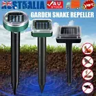 1/10x Garden Snake Repeller Multi Pulse Ultrasonic Solar Powered Pest Repellent
