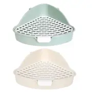 for Triangle Potty Trainer Corner Litter Bedding Box Pet Litter Pan for Small