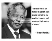 NELSON MANDELA QUOTE - 8X10 PHOTO (PQ-046)