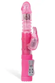 Adam and Eve Thrusting & Rotating Beaded 9.75" Rabbit Vibrator