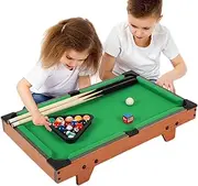 Pool Table, Adjustable Billiards Table - Family Pool Table for Indoor Outdoor, Educational Study Table for Entertainment, Relaxing