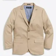 J Crew Boys' Thompson suit jacket in flex chino Size 10 Sandy Dune