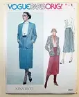 Vogue Paris Original sewing pattern Nina Ricci 2021 Sz 14 Jacket Blouse Skirt