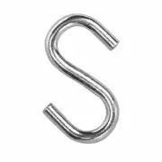 Campbell Cooper No. 80 Zinc Plated Steel S Hook 120 lb. WLL 6-Count