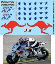 1/12 Decals for RC212V TEST BIKE VALENCIA 2010CASEY STONER TBD103