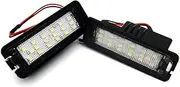 FIQOME 2x LED Licence Number Plate Light White Canbus, for 987 Boxster Cayman 911, for Carrera, 996 997, for CAYENNE, Car Number Plate Led Light