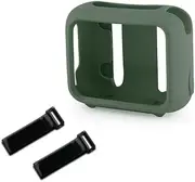 XBERSTAR Silicone Case Cover for JBL GO4 Speaker Protective Case Portable Silicone Cover with Fixed Strap Bracket (Green)