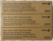 Xerox Phaser 6500 / 6505 Cyan Magenta Yellow Toner 106R01591 106R01593 106R01595