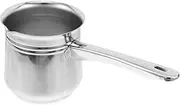 HEATSHAKING Stylish Stainless Steel Turkish Coffee Pot Portable Beverage Maker for Efficient Hand Brewed Coffee Elegant Design for Home Office Use