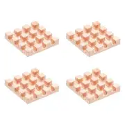 4 Pcs Copper Heatsink 12x12x2mm, Heat Sink Cooler Radiator for Raspberry Pi