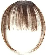 Tignapoo Girl Hair Air Fringe Bang with Hairs on the Temple Women Wigs Front Neat Bangs with Clip In Girl Hair Extensions Piece