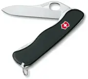 Victorinox - Swiss Army Knife Sentinel Black One Hand Clip 4 Function -
