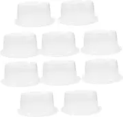 Vaguelly Straw Adult Hat Bracket Hat Supplies Flat-Top Cap Insert Stands for Display