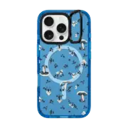 iPhone 16 Pro Impact Ring Stand Case MagSafe Compatible MUSHROOM FLORAL