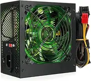 500W Power Supply 120mm LED Cooling Fan 24 Pin PCI SATA ATX 12V Computer Power Supply
