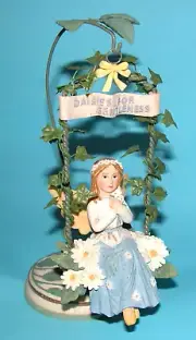 Demdaco Wildflower Angel swing "Daisies for Gentleness" #36702 New/box 4x8.5 in