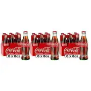 Coca-Cola Classic Cola Soda Pop, 8 fl oz Glass Bottles, (Pack of 18)