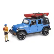 Bruder - Jeep Wrangler Rubicon Unlimited w/ kayak & kayaker