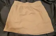 Women’s Aerie Terry Skirt Pastel Peach Mini Size Medium Pull On Pockets