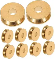 Parliky 10pcs Recorder Belt Pulley Wheel for Audio Cassette Player V-Groove Replacement Part for Sound Equipment