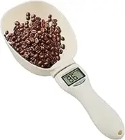 Digital Kitchen Scale Spoon with LED Display - Precise Measuring & Weighing Tool, Removable Handle, Plastic Feeding Spoon for Cooking, Baking, and Pet Food (1 PCS)