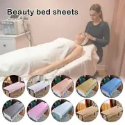 Striped Massage Table Bed Sheet Cover Beauty Salon Massage SPA With Hole Sheets