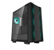 DeepCool CC560 V2 Black Mid-Tower Computer Case, Tempered Glass Window