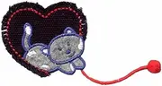 HKM Patches, Fabric, Red/Purple, EIN Größe