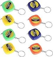 LALAFINA 1set Key Ring Retractable Tape Measure Mini Measuring Tool for Sewing Clothes Waist Measurement Compact Ruler with Stable Slide Lock Present for Parties Celebrations Random 20pcs