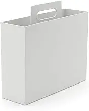 MUJI 38699019 File Box with Polypropylene Handle, Standard Type, White Gray, Approx. Width 3.9 x Depth 12.6 x Height 11.2 inches (10 x 32 x 28.5 cm)