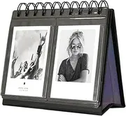 68 Pockets Mini Photo Album for Fujifilm Instax Mini 7s 8 8+ 9 25 26 50s 70 90/ Instax SP 1/ Polaroid PIC-300P/ Polaroid Z2300/ LG PD 233/ LG PD 239/ Name Card (Black)