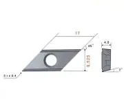 Chamfering Tool Holder High Speed Steel Durable Carbide Blade CNC Milling Cutter