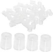 120Pcs Press Perfume Dispenser Adapter Kit Transparent Bottle Adapters for Essential Oils Liquid Medicine and Fragrance Accurate Dispensing for Skincare and Perfume