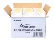 Tissue Flushable & Facial 2- Ply White Durable Soft Gentle HypoAllergenic Smooth