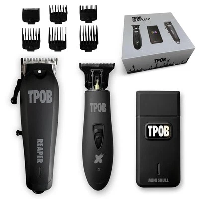 Slime 2 Black Clipper Trimmer Shaver Set Barber Hair Clippers for Men 6800 RP...