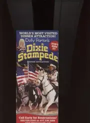 DOLLY PARTON'S DIXIE STAMPEDE /BRANSON MISSOURI /ILLUSTRATED BROCHURE /*RAREST*