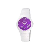 在飛比找momo購物網優惠-【Diadem】黛亞登 甜蜜星空時尚白陶瓷手錶-紫/36mm