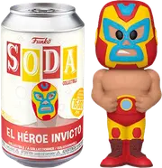 Marvel: Lucha Libre Edition - El Heroe Invicto Iron Man Vinyl SODA Figure in Collector Can
