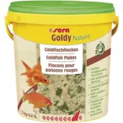 Sera Goldy Nature 2kg 10L Goldfish Flake Pond Fish Food Aquarium Koi